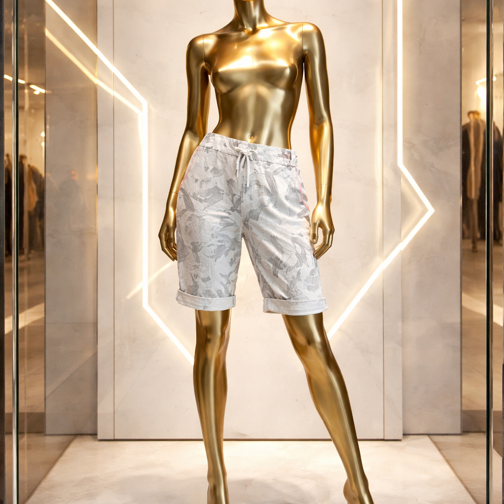 Damen Bermuda-Shorts mit modernem Farbverlauf #39