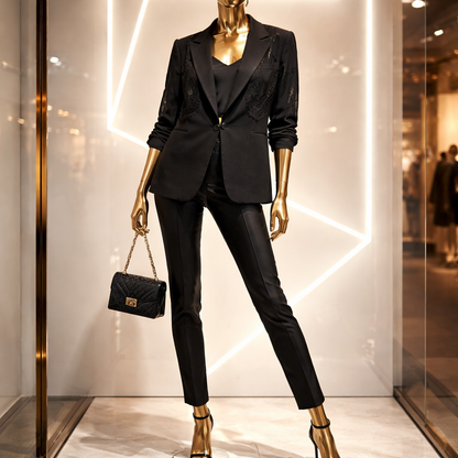 Damenblazer aus Wildleder-Imitation – elegant & feminin 2631