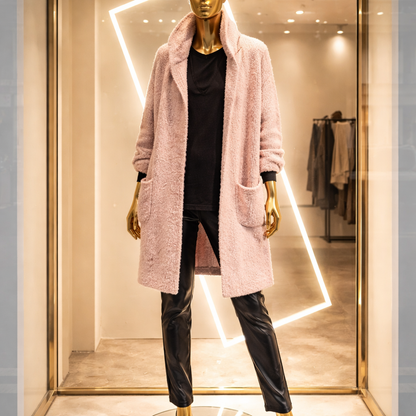 Wunderschöner Cardigan in zartem Puderrrosa 2644