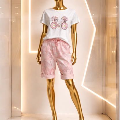 Damen Bermuda-Shorts mit modernem Farbverlauf #39