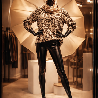 Pullover im Leo-Style 2559