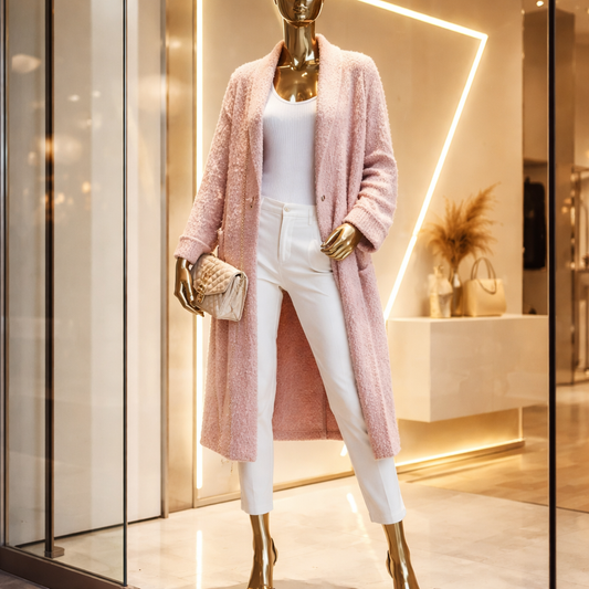 Wunderschöner Cardigan in zartem Puderrrosa 2644