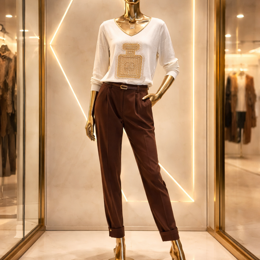 Elegante Damenhose mit sportivem Touch – 2-in-1 Stil 2619
