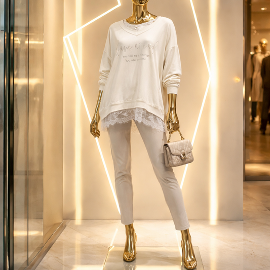 Trendige 2-in-1 Bluse im italienischen Stil – Fashion-Highlight 2640
