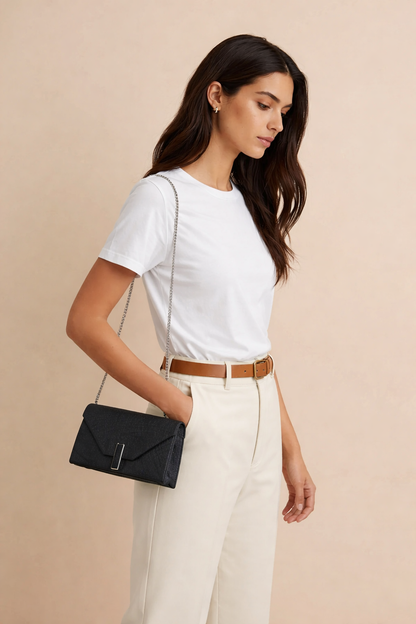 Elegante Handtasche in zwei edlen Farbkombinationen