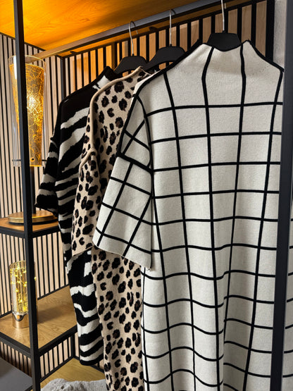 Damen Pullover-Tunika / kurzes Strickkleid2633