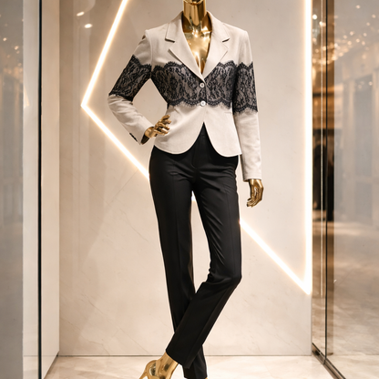 Damenblazer aus Wildleder-Imitation – elegant & feminin 2631