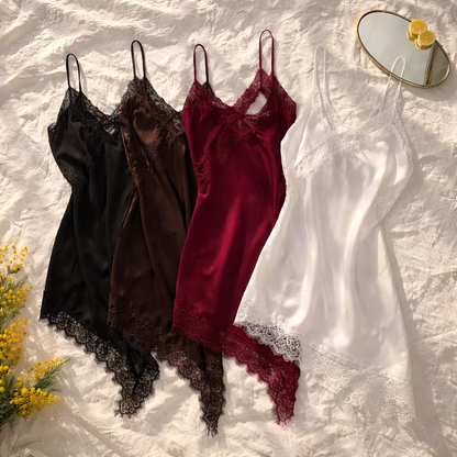 Slip Dress mit Spitze 2625