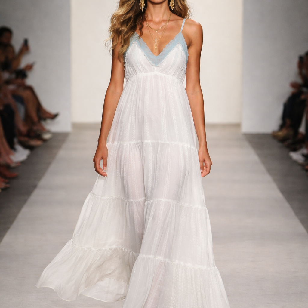 Romantisches Maxikleid # 415
